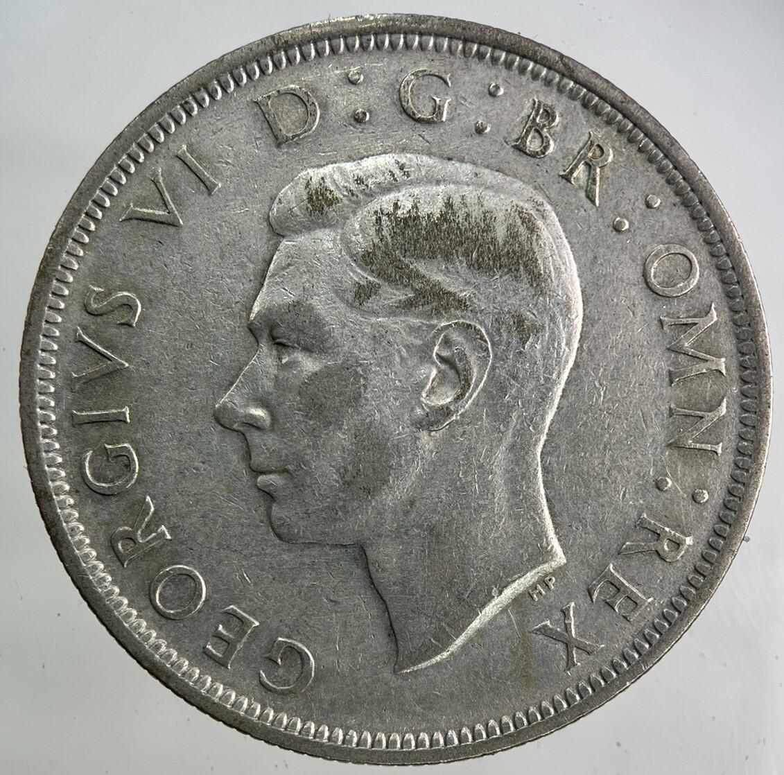 1946 George VI Half-Crown Silver Coin | Fine Collectable Grade