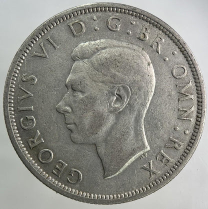 1944 George VI Half-Crown Silver Coin | Fine Collectable Grade