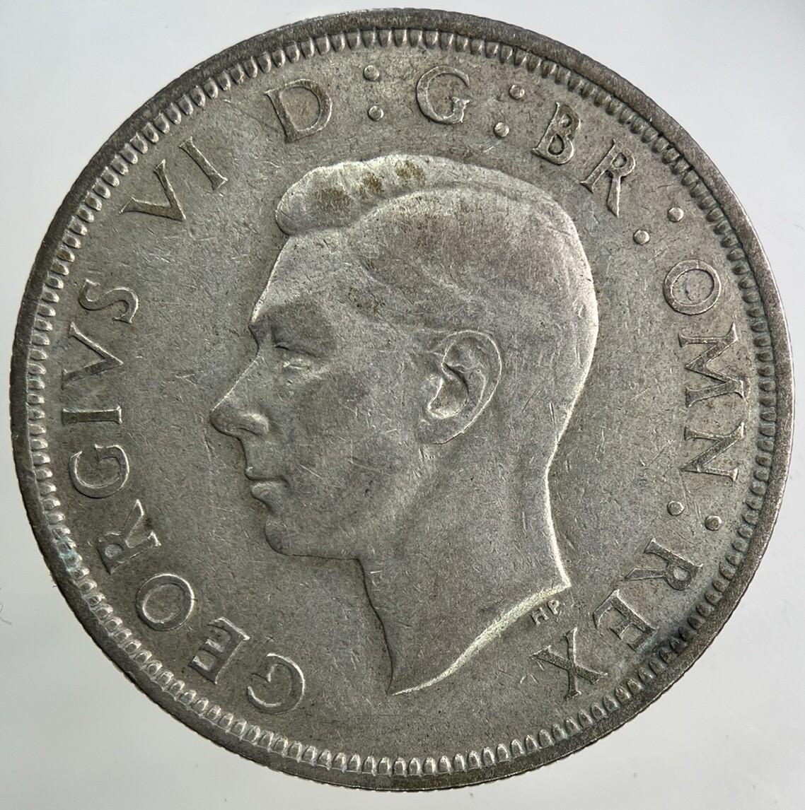1941 George VI Half-Crown Silver Coin | Fine Collectable Grade