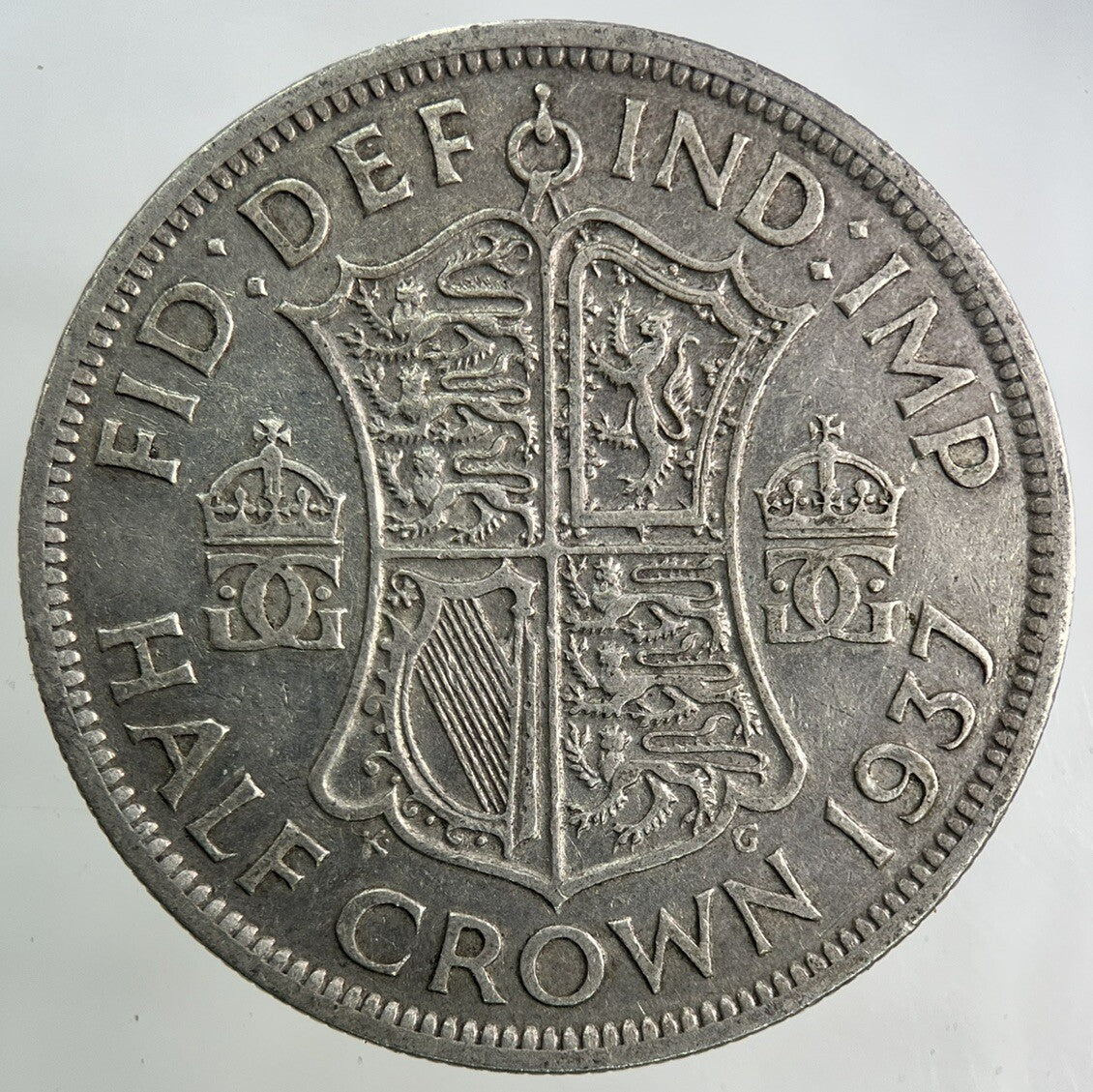 1937 George VI Half-Crown Silver Coin | Fine Collectable Grade