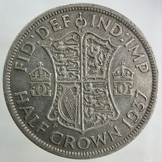1937 George VI Half-Crown Silver Coin | Fine Collectable Grade