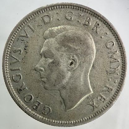 1939 George VI Half-Crown Silver Coin | Fine Collectable Grade