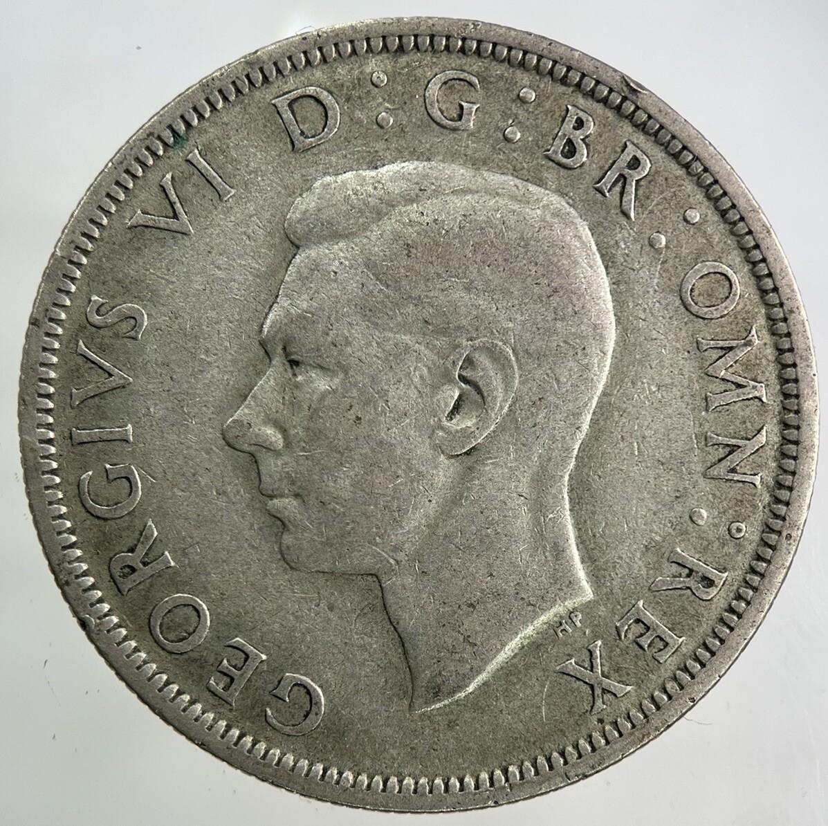 1941 George VI Half-Crown Silver Coin | Fine Collectable Grade
