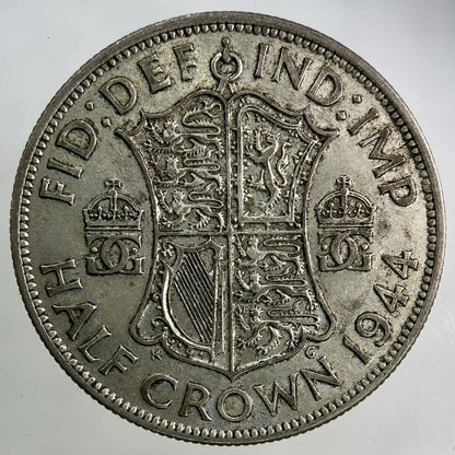 1944 George VI Half-Crown Silver Coin | Fine Collectable Grade