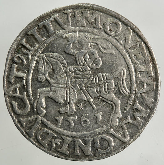 1561 Lithuania / Poland Half Groschen Silver Coin | Fine Collectable Grade