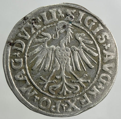 1547 Lithuania / Poland Half Groschen Silver Coin | Fine Collectable Grade