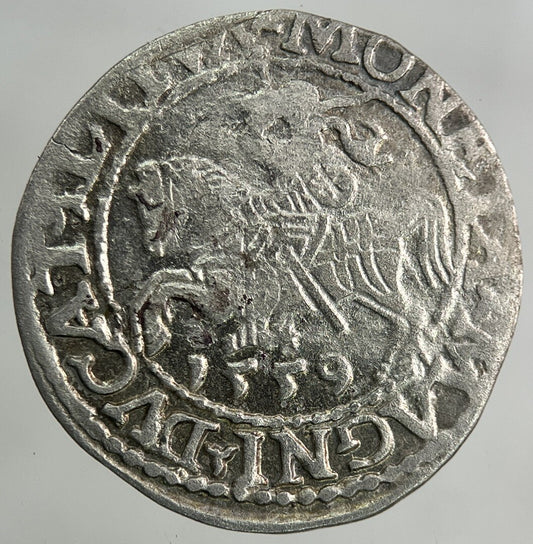 1559 Lithuania / Poland Half Groschen Silver Coin | Fine Collectable Grade