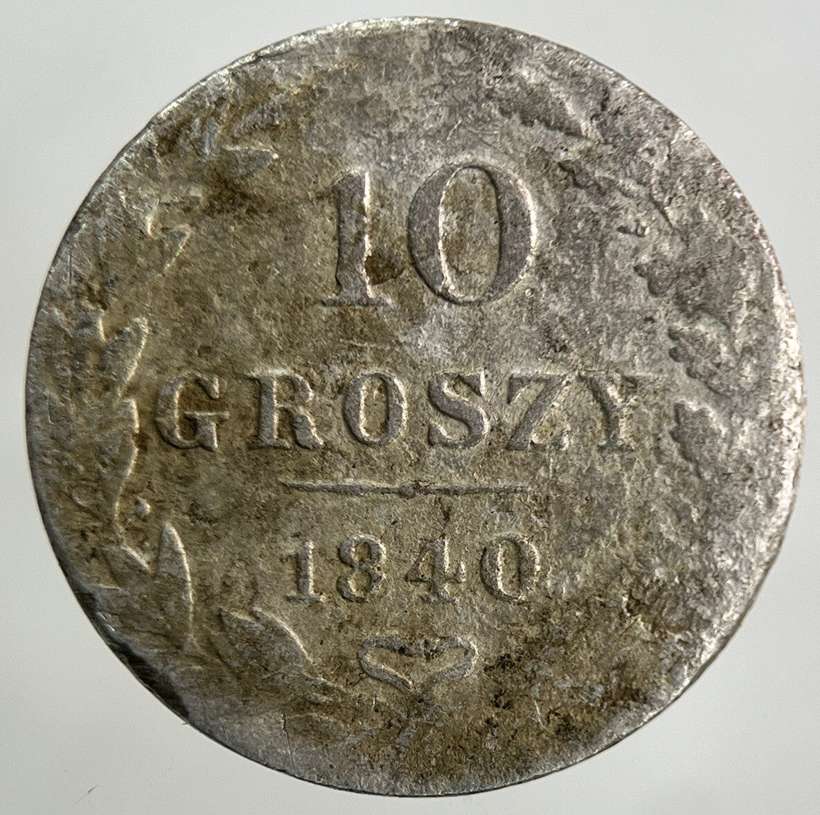 1840 Poland 10 Groszy Groschen Silver Coin | Collectable Grade
