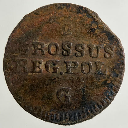 1767 Poland 1/2 Half Grossuz Coin | Collectable Grade