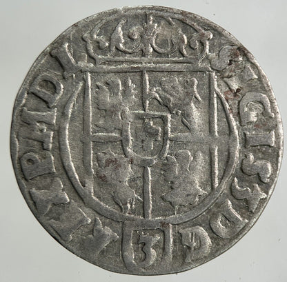 1623 Poland 1/24 Taler Sigmund III 3 Krenzer Silver Coin | Collectable Grade