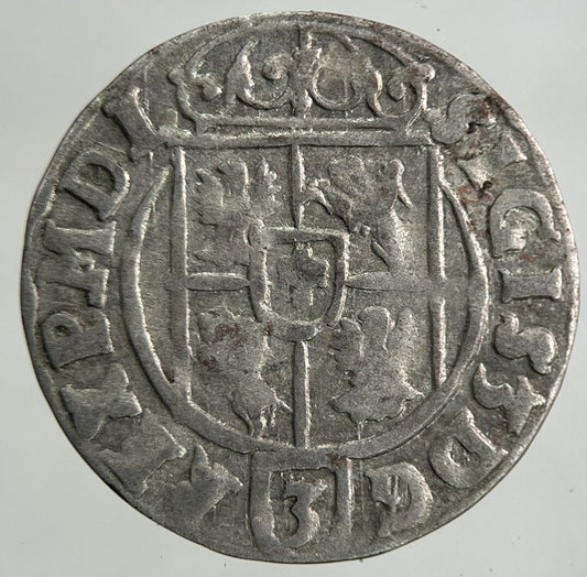1623 Poland 1/24 Taler Sigmund III 3 Krenzer Silver Coin | Collectable Grade