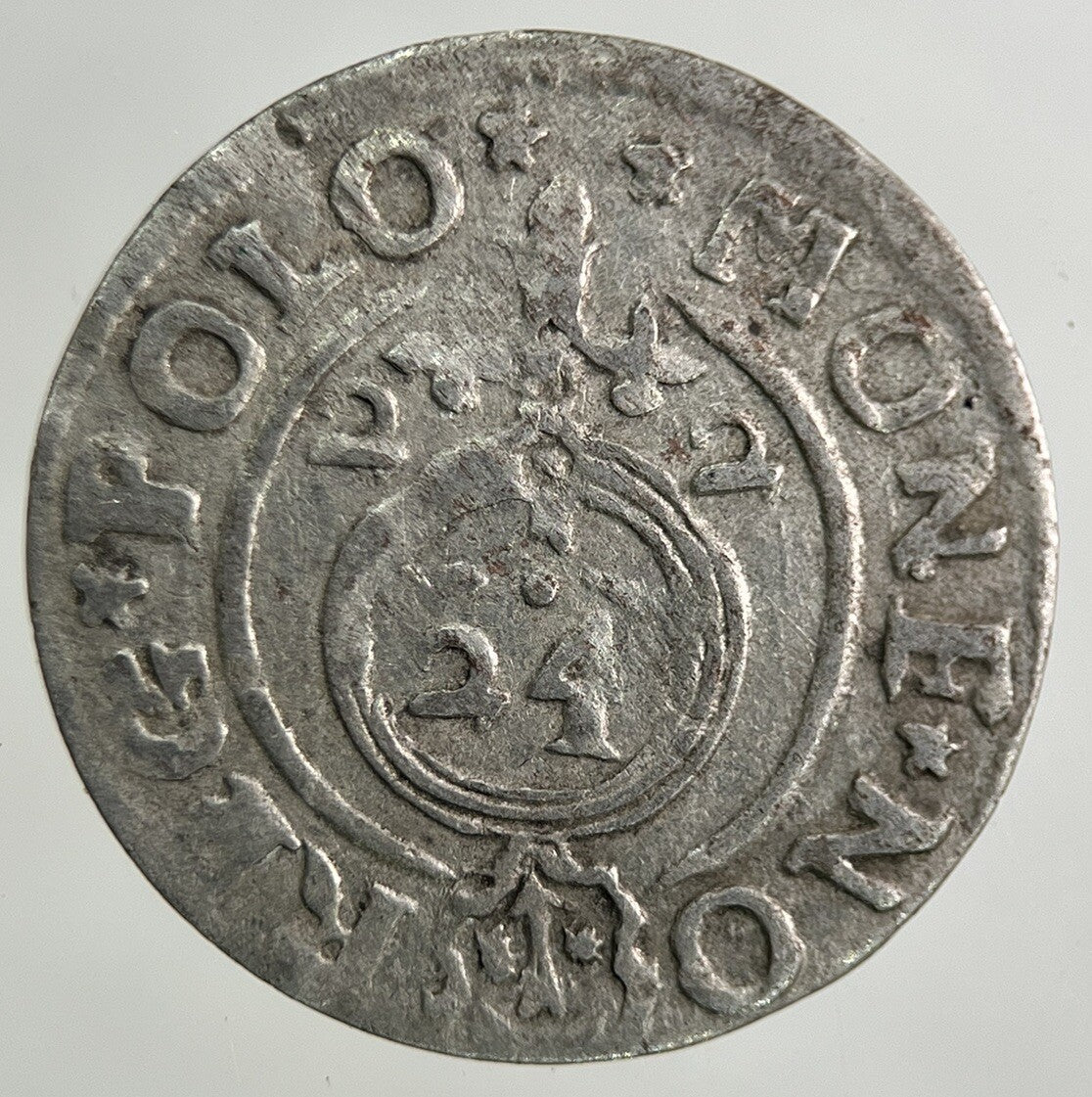 1622 Poland 1/24 Taler Sigmund III 3 Krenzer Silver Coin | Collectable Grade