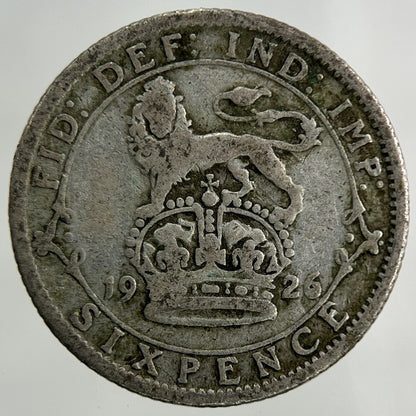 1926 George V Sixpence Silver Coin | Collectable Grade