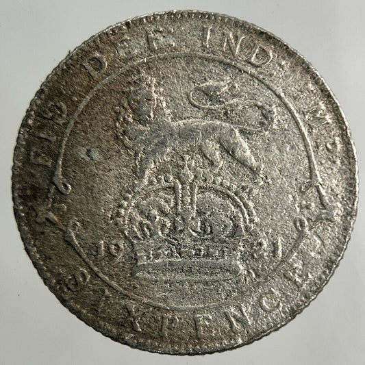 1921 George V Sixpence Silver Coin | Collectable Grade