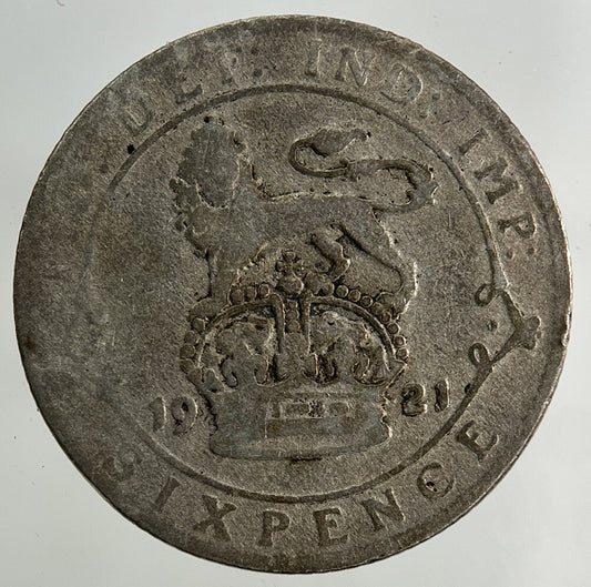 1921 George V Sixpence Silver Coin | Collectable Grade