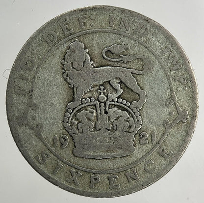 1921 George V Sixpence Silver Coin | Collectable Grade