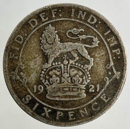 1921 George V Sixpence Silver Coin | Collectable Grade