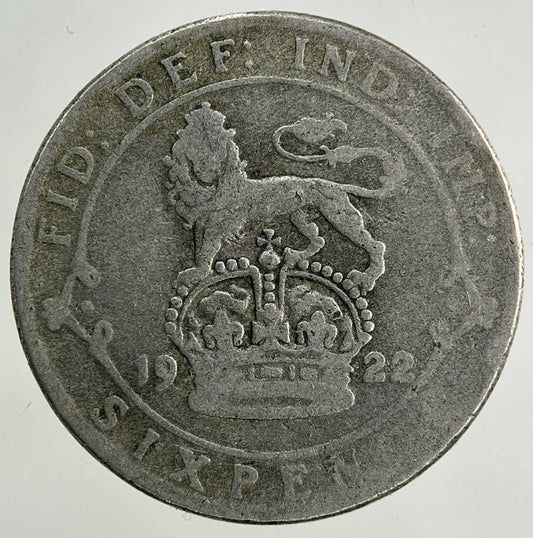 1922 George V Sixpence Silver Coin | Collectable Grade