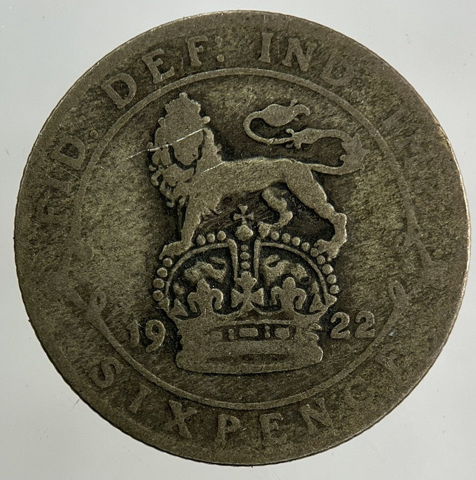 1922 George V Sixpence Silver Coin | Collectable Grade