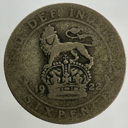 1922 George V Sixpence Silver Coin | Collectable Grade