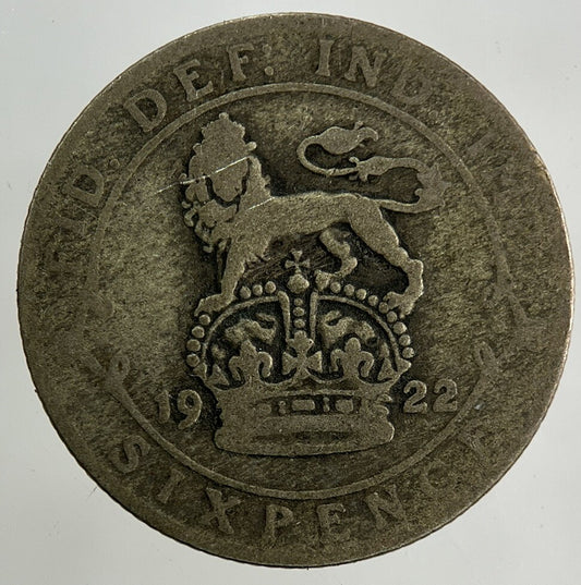 1922 George V Sixpence Silver Coin | Collectable Grade