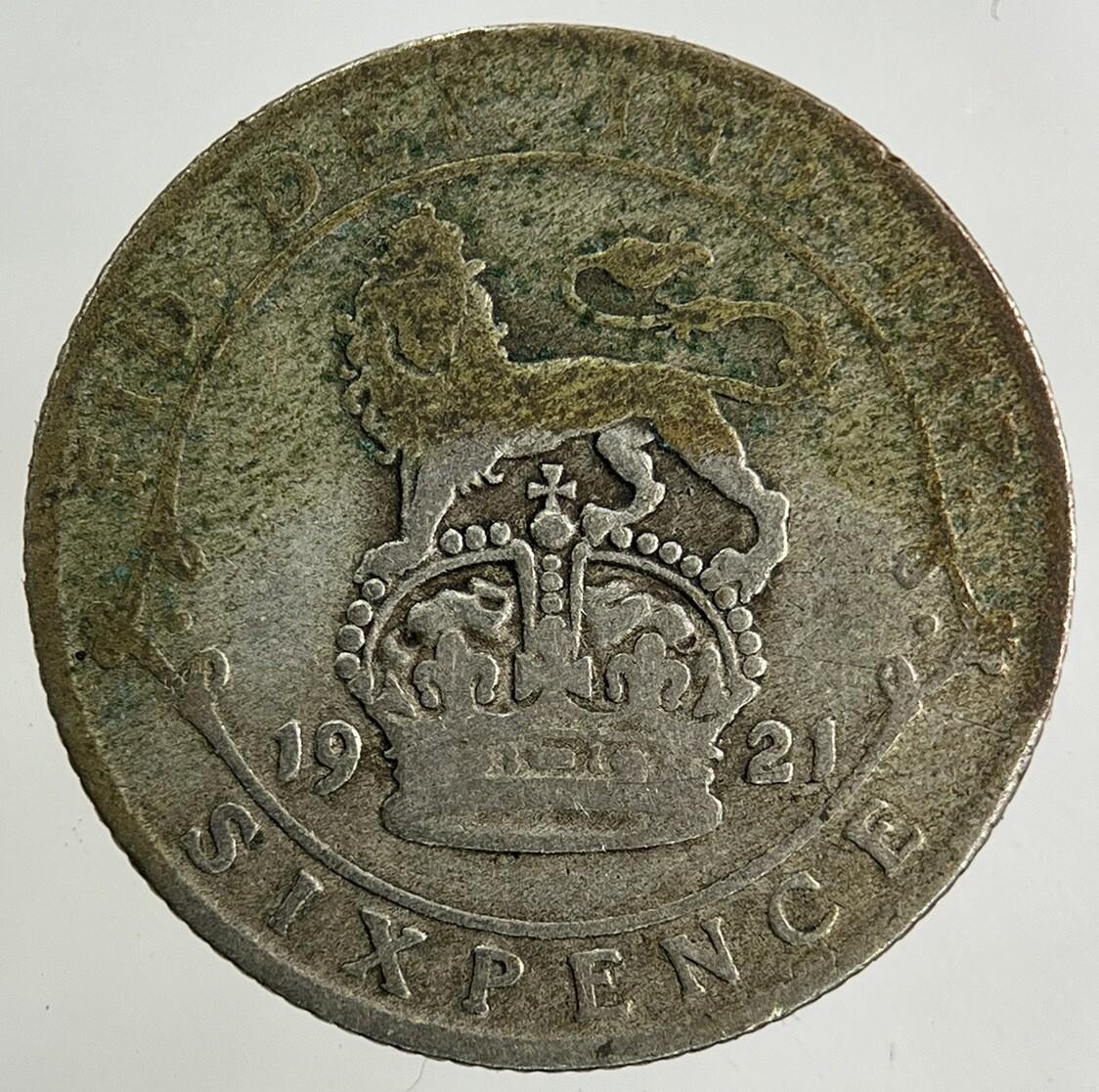 1921 George V Sixpence Silver Coin | Collectable Grade