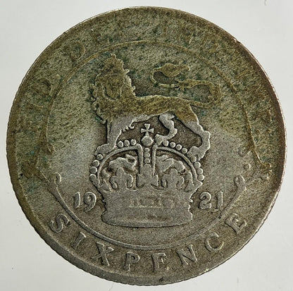 1921 George V Sixpence Silver Coin | Collectable Grade