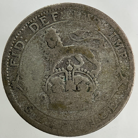 1926 George V Sixpence Silver Coin | Fair Grade