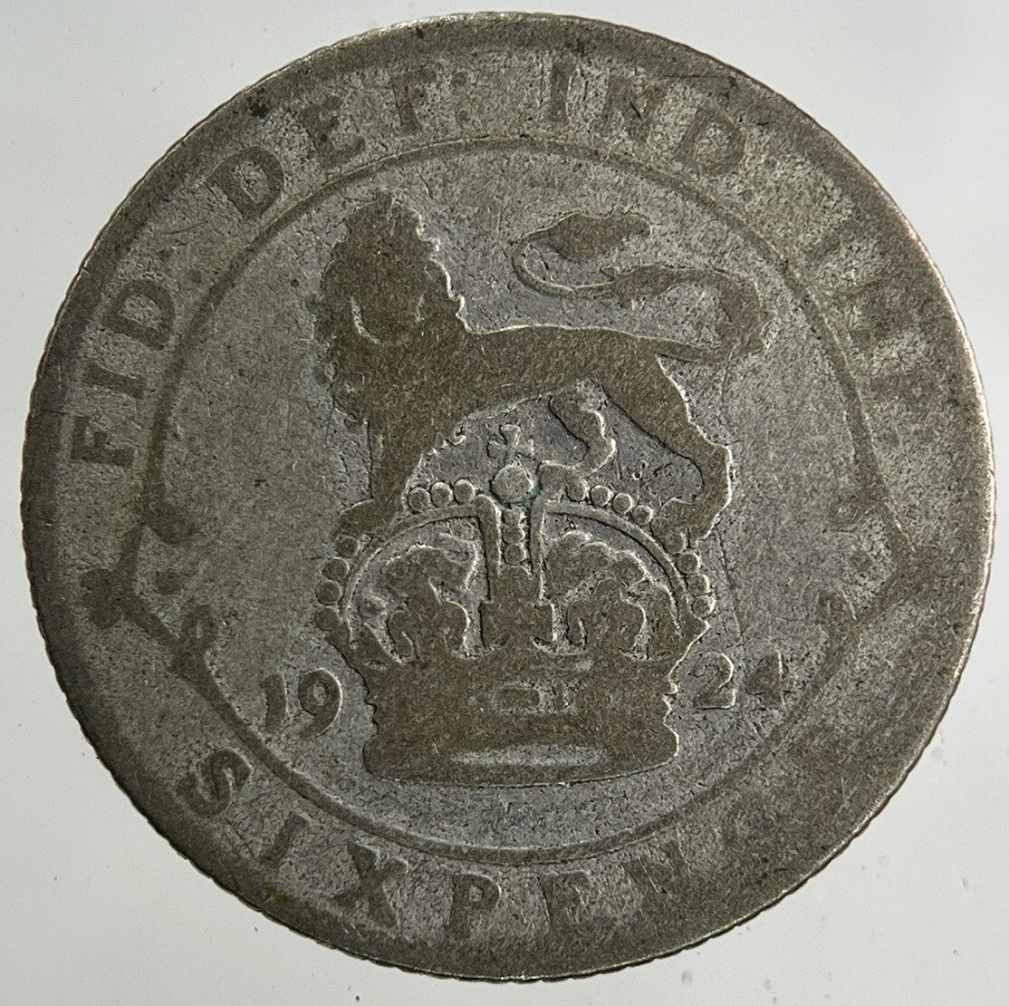 1924 George V Sixpence Silver Coin | Fair Grade