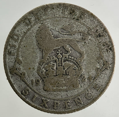 1924 George V Sixpence Silver Coin | Fair Grade