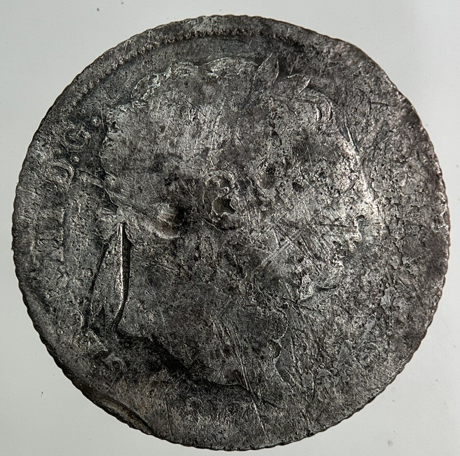 1817 George III 3rd Sixpence Silver Coin | Fair Grade