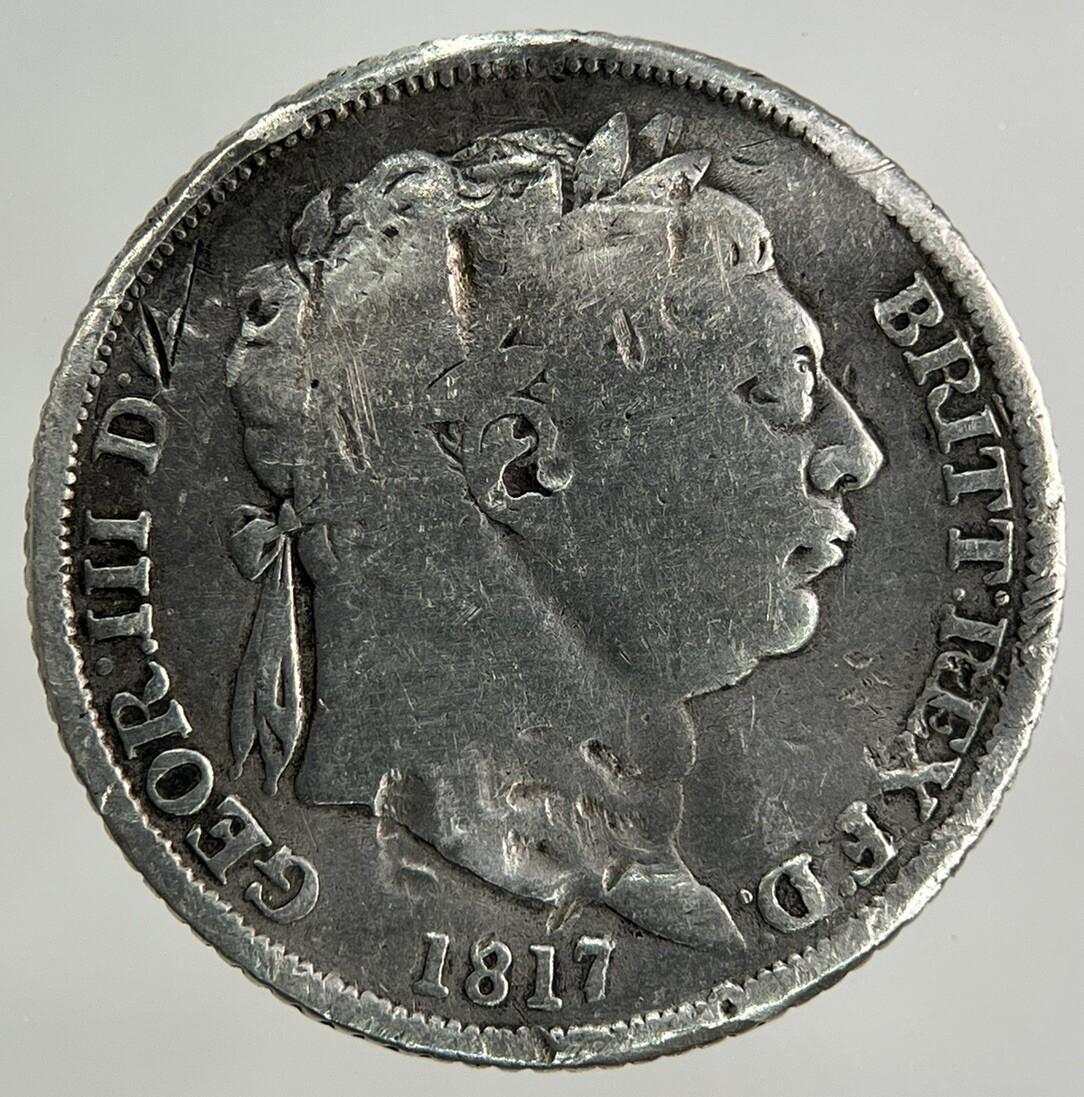 1817 George III 3rd Sixpence Silver Coin | Collectable Grade