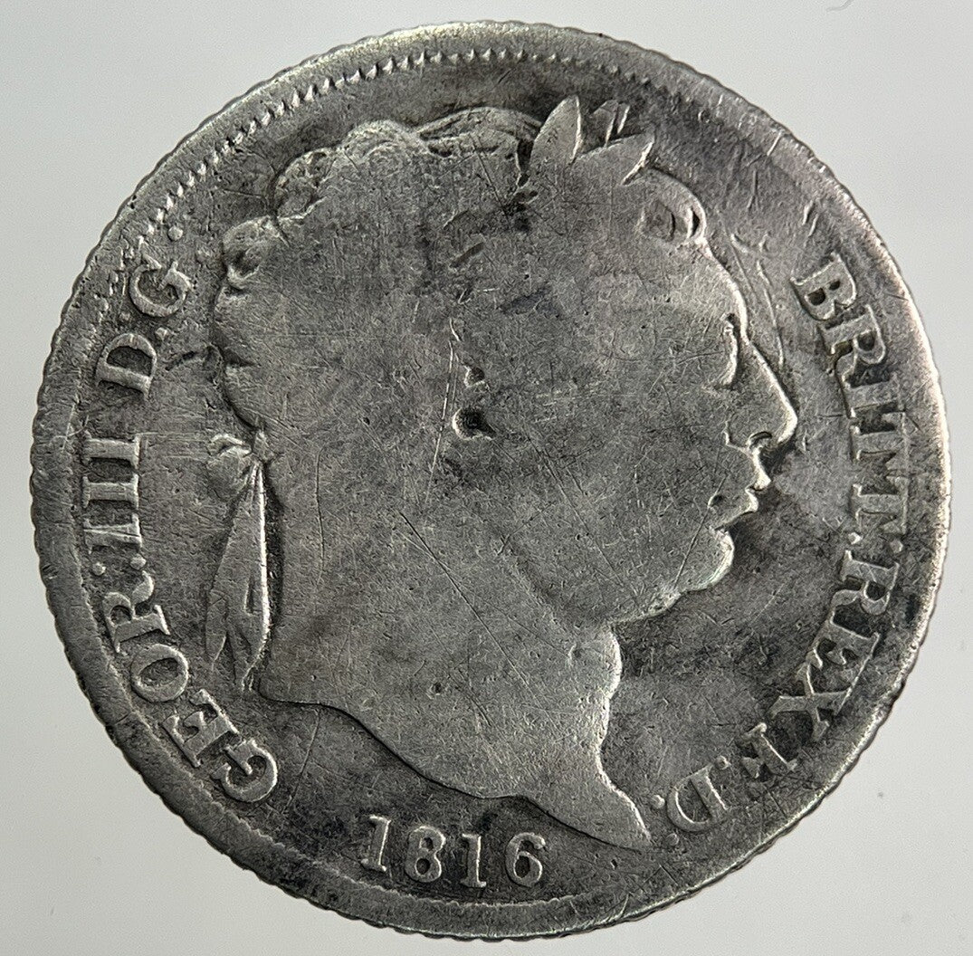 1816 George III 3rd Sixpence Silver Coin | Collectable Grade