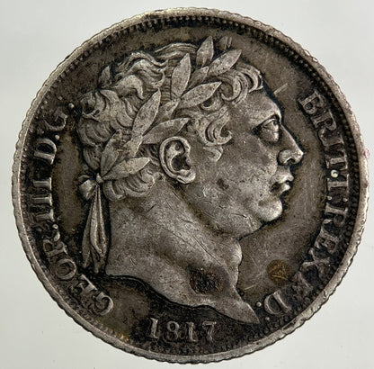 1817 George III 3rd Sixpence Silver Coin | Very High Grade
