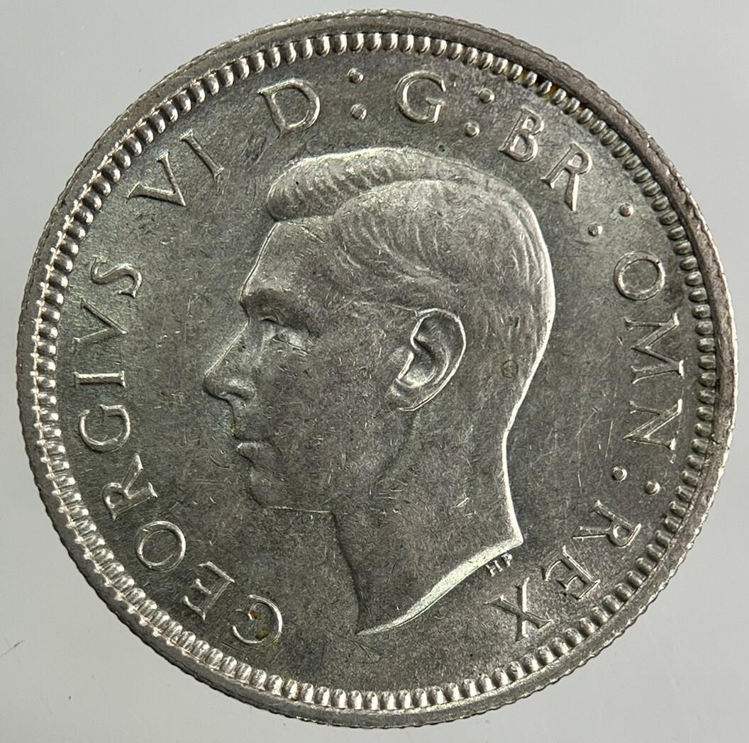 1942 George VI Sixpence Silver Coin | Very High Grade