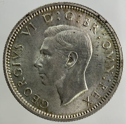 1940 George VI Sixpence Silver Coin | Very High Grade
