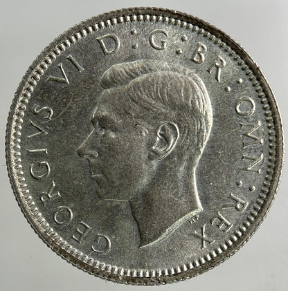 1946 George VI Sixpence Silver Coin | Very High Grade