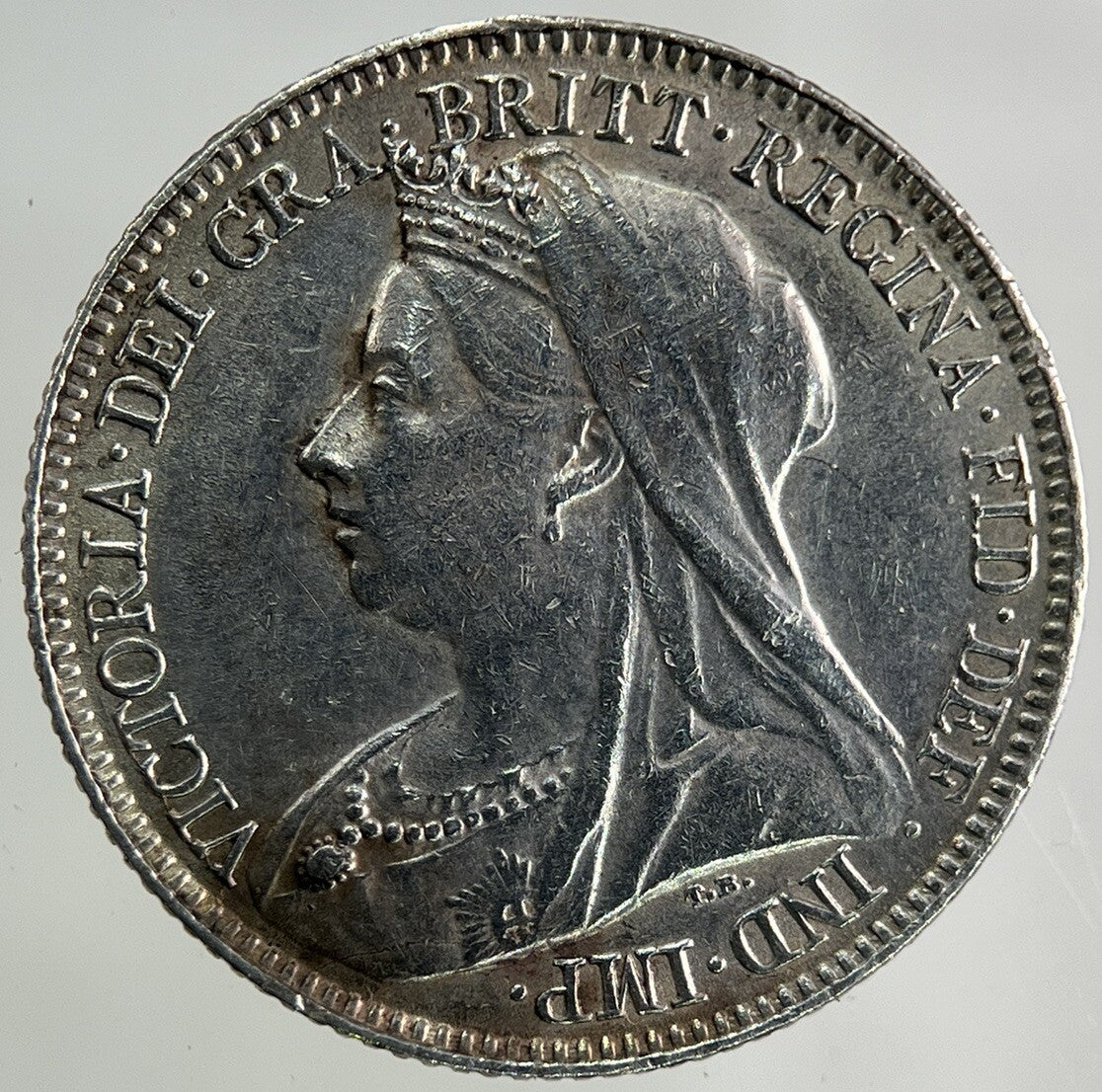 1895 Victoria Sixpence Silver Coin | Very High Grade
