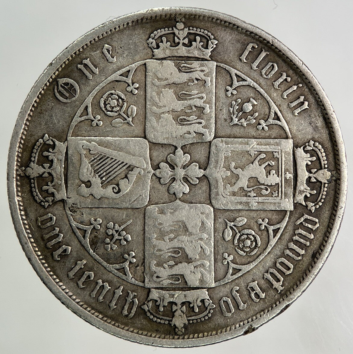 British Victoria Florin Silver Coin | Fine Collectable Grade