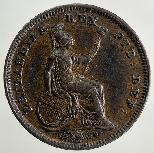 1835 William IV 1/3 One Third Farthing Coin | Very Fine Grade