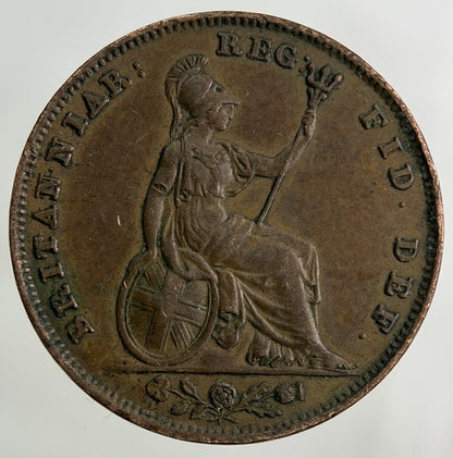 1839 Victoria Farthing Coin | Very High Grade