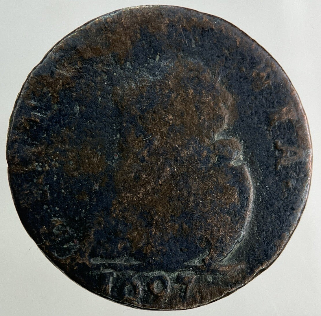 1697 William III 3rd Farthing Coin | Collectable Grade