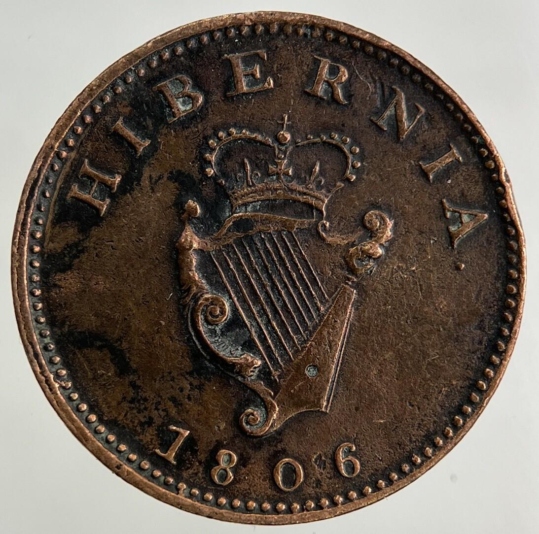 1806 Irish Farthing Coin | Very High Grade