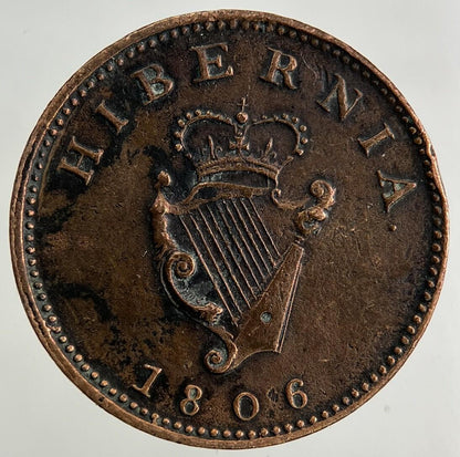 1806 Irish Farthing Coin | Very High Grade