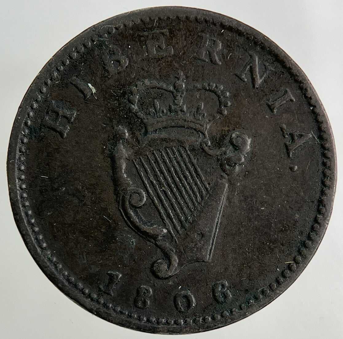 1806 Irish Farthing Coin | Very High Grade