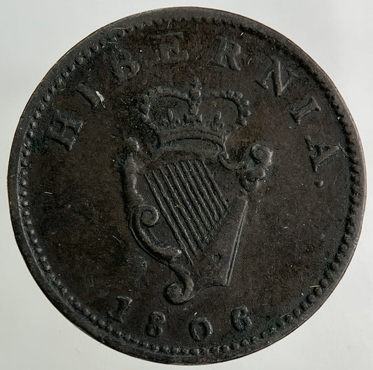 1806 Irish Farthing Coin | Very High Grade