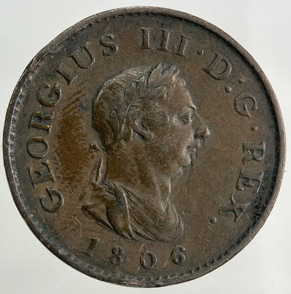 1806 George III 3rd Farthing Coin | Very High Grade