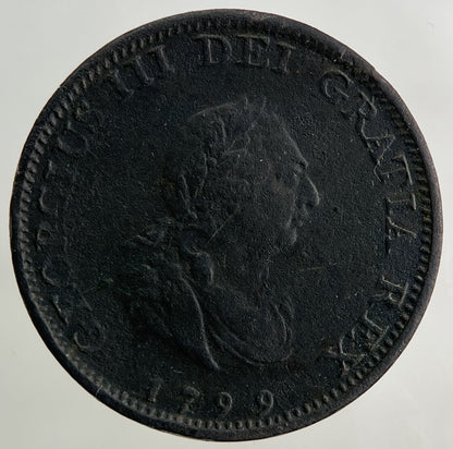 1799 George III 3rd Farthing Coin | Fine Collectable Grade