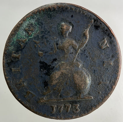 1773 George III 3rd Farthing Coin | Fine Collectable Grade