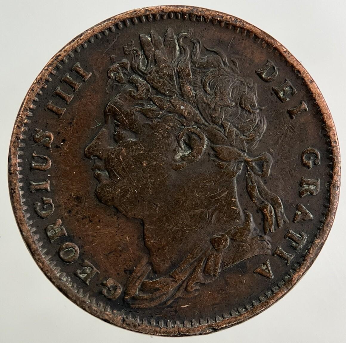 1825 George IV Farthing Coin | Fine Collectable Grade
